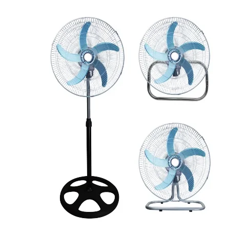 3 in 1 High Velocity 18 Inch Industrial Floor Stand Wall Mount Oscillating Blower Fan