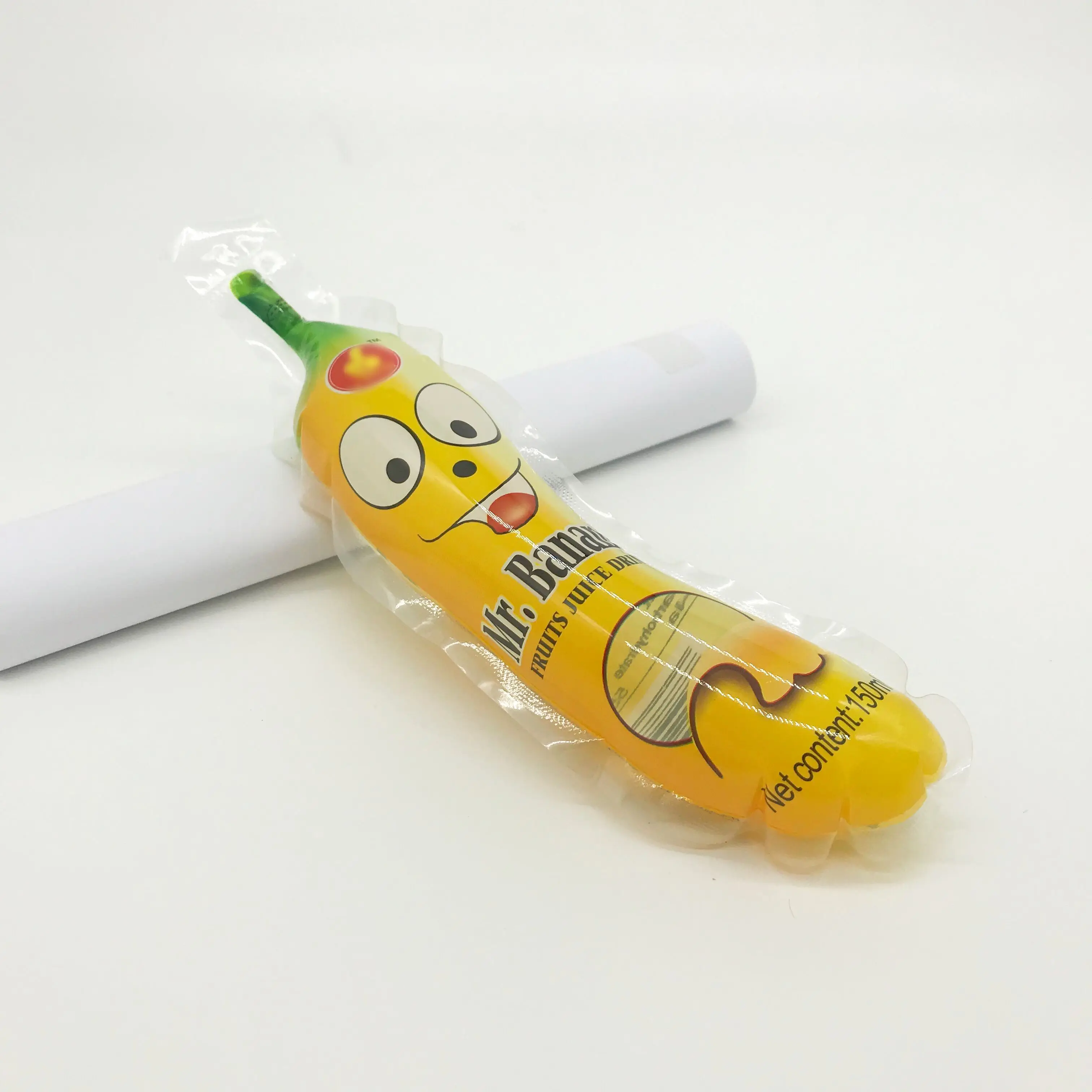 High-Quality Certification Eco-Friendly Drinking Water Bag Custom Banana Shaped Fruit Injection Juice Bag Plastic Drink Pouch