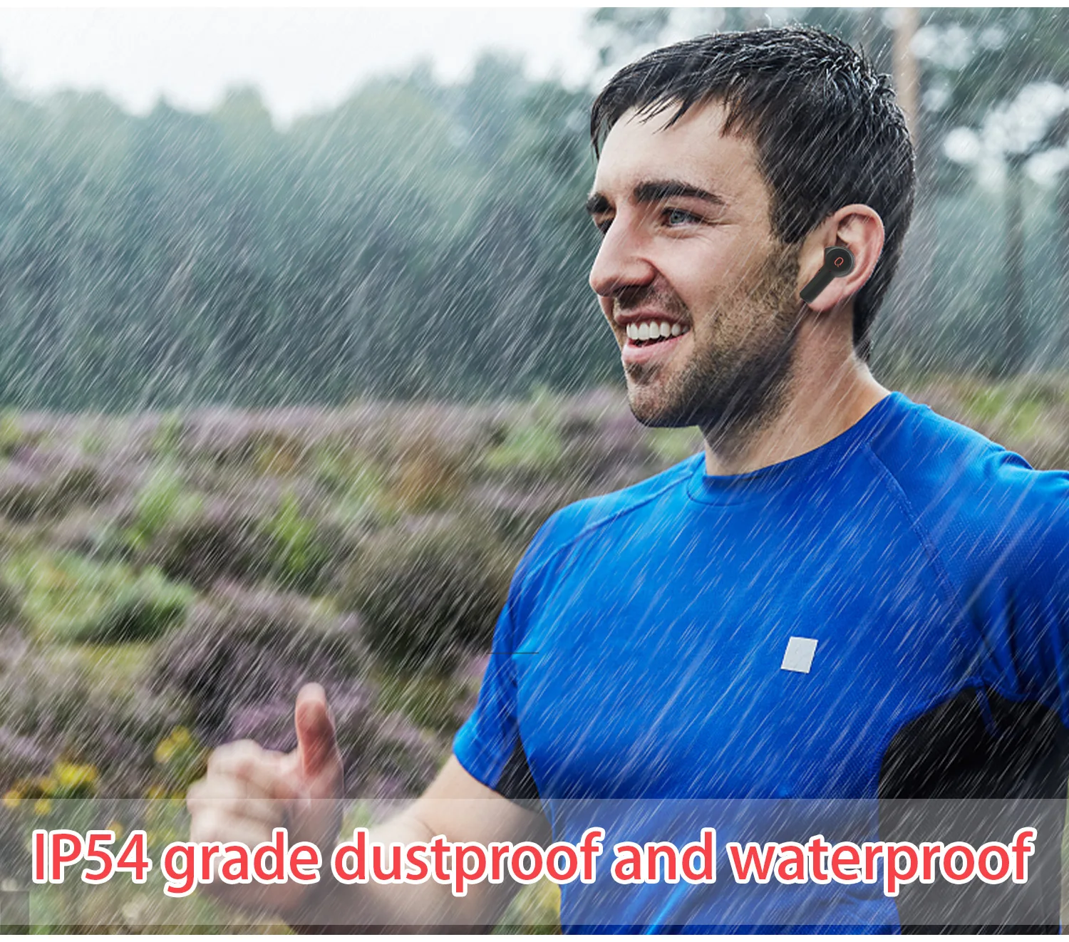 Qere True Wireless Waterproof In Ear Wireless Tws Headset Earbuds Blue qere-true-wireless-waterproof-in-ear-wireless-tws-headset-earbuds-blue