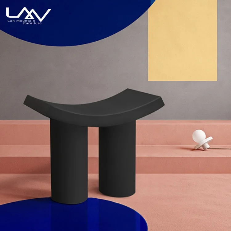 Simple and Creative INS Style Plastic Stool Nordic Design Living Room Leisure Ottoman Stool