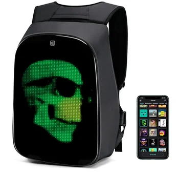 App Control Riding Bag Colorful Led Knight Advertising Kids Night Life Display Backpack With Led Screen Backpack Led Backpack