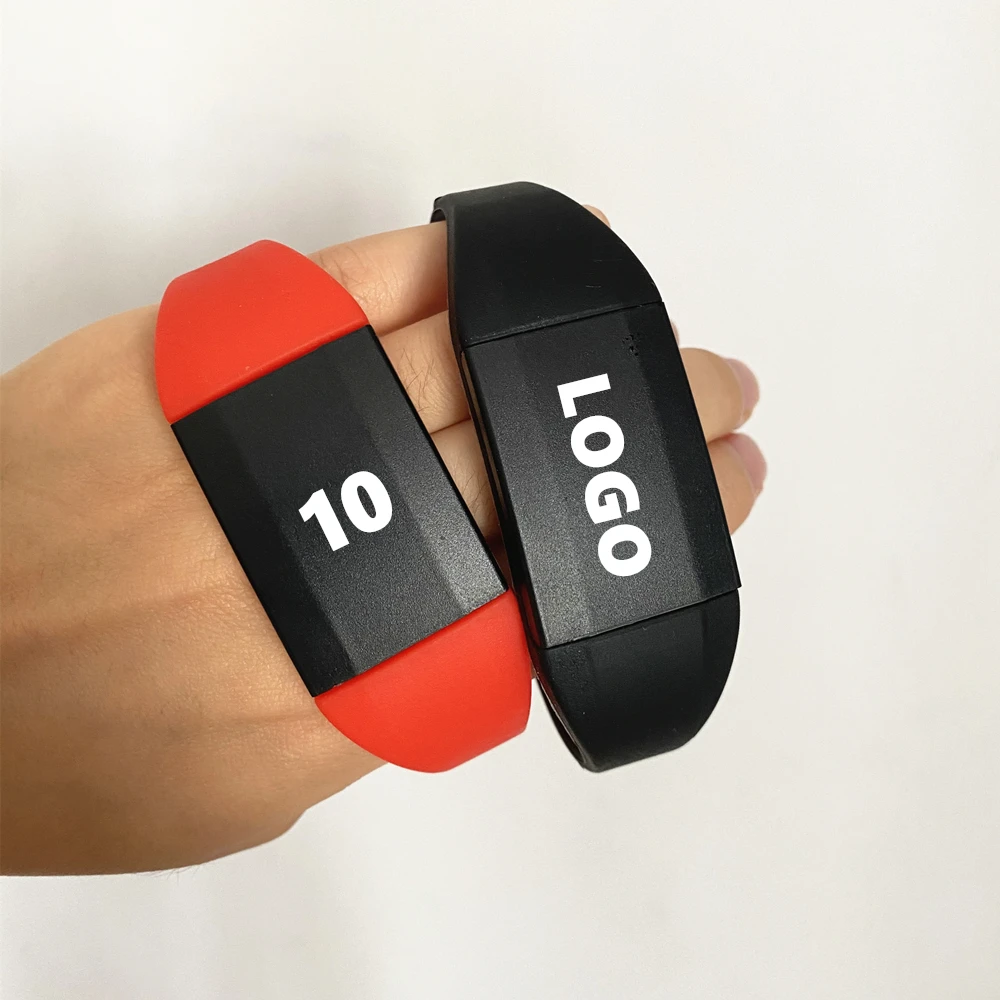 Custom LOGO High Quality Soft Silicone RFID 125khz Bracelet Wristband