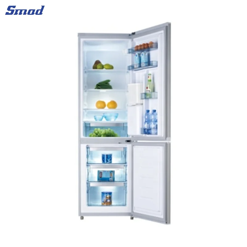 300L Small Bottom Freezer Fridge Freezer Refrigerator with Dispenser for DDB-343(W)H