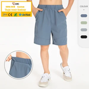 Workout Lightweight Breathable Spandex/Nylon Custom Logo Kids Sports Shorts Quick Dry Gym Running Casual for Boys