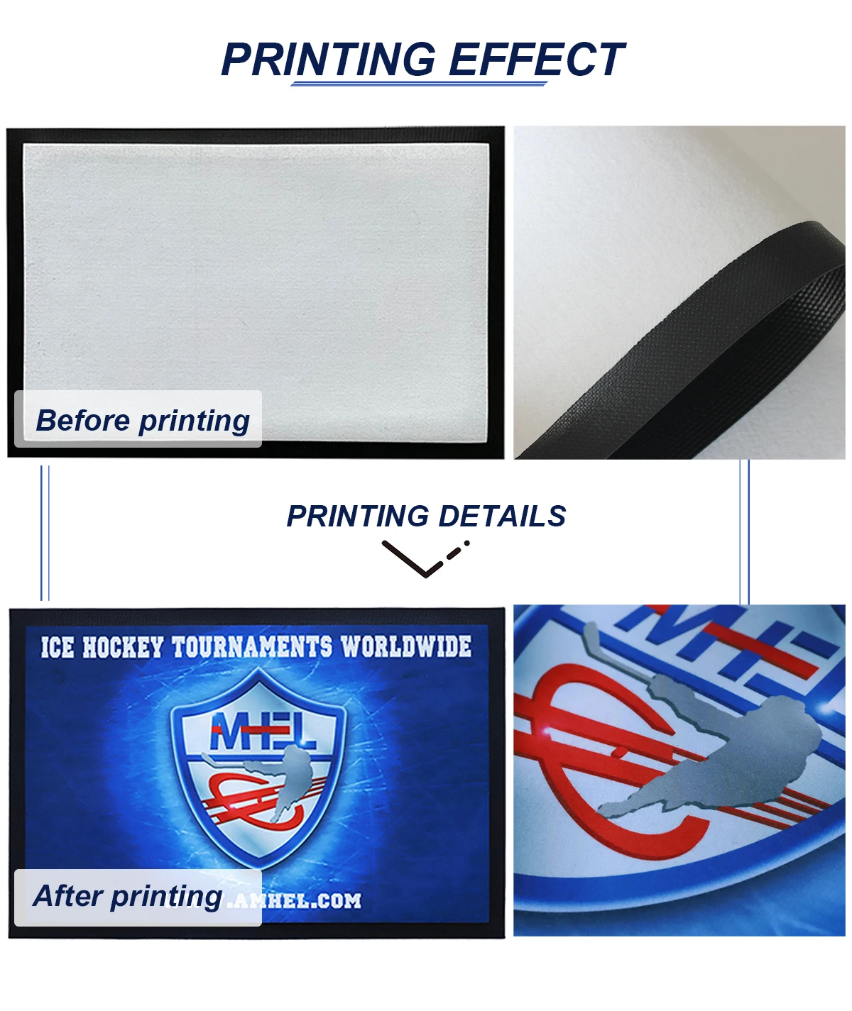 Polyester Sublimation Felt Floor Changing Blank Pet Place Gaming Outdoor Floor Mat