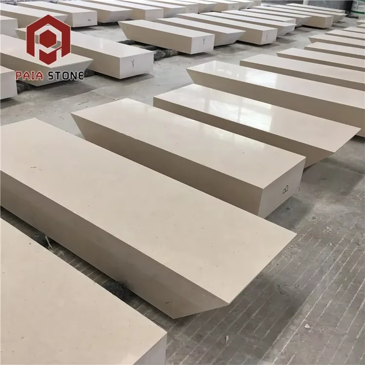 product portugal moca cream beige skirting moulding limestone baseboard honed modern for home decoration-1