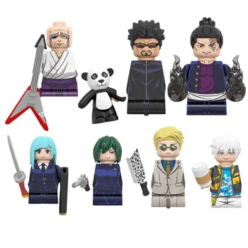 2024 Newest Jujutsu Kaisen Japanese Anime Series Mini Figures Building Blocks Gojo Satoru Cartoon Kids Educational Block Toy