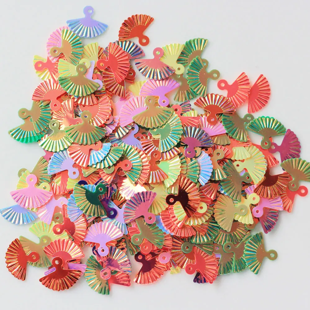 Веерообразные бусины, блестки для рукоделия, аксессуары для одежды, материал для украшения вечеринки, блестки