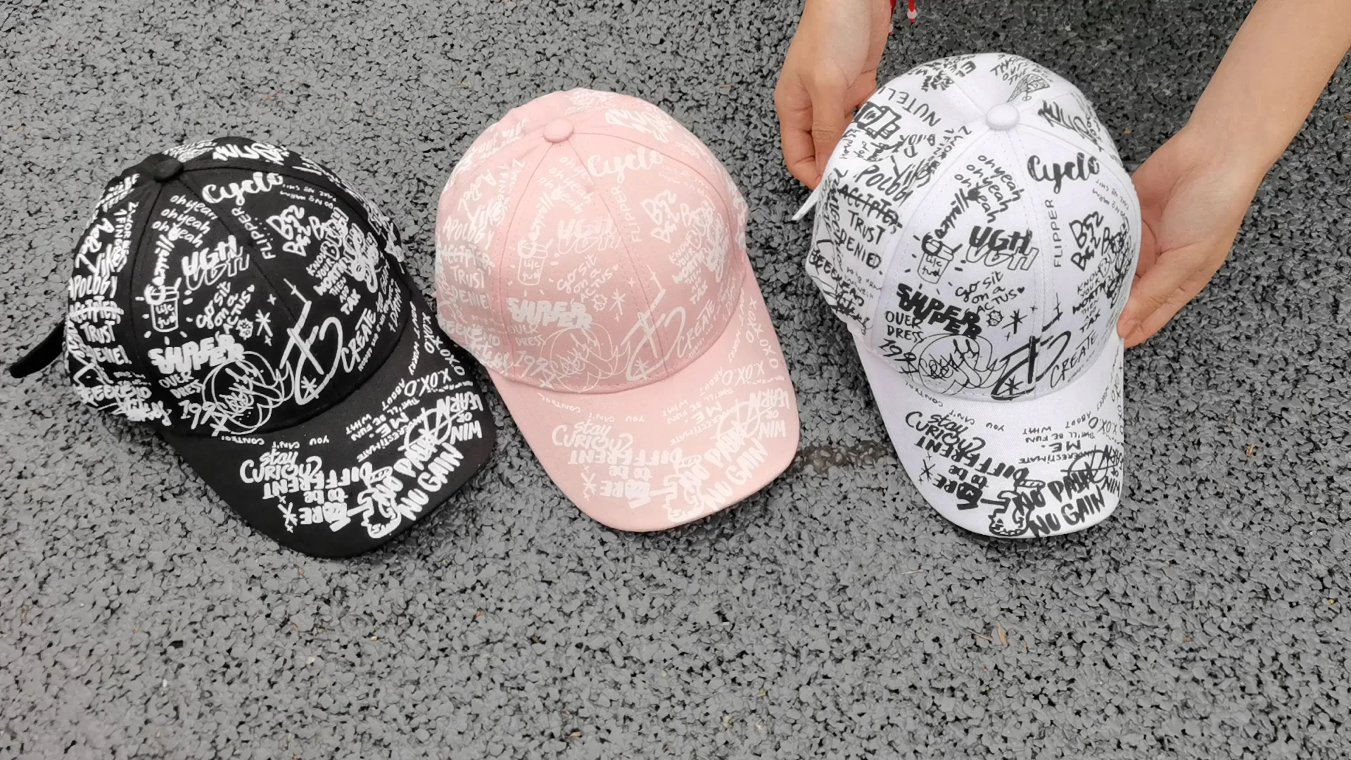 Berretto da Baseball Personalizzato Haring Geometric Graffiti
