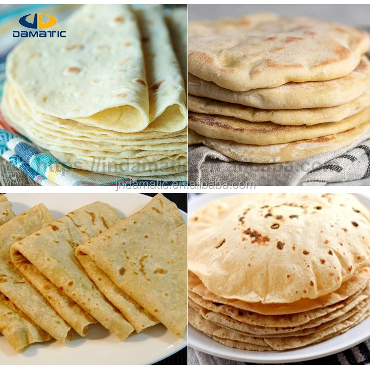 Home Roti Rolling Arabic Lavash Bread Maker Ethiopian Injera Bread Making Machine Electric Tortilla Press Oven Production Line
