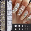 12 Grids glass +white beads 4