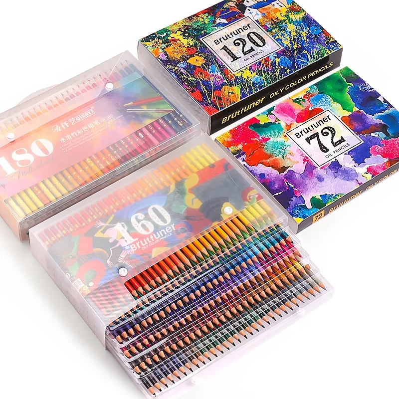 Andstal 48/72/120/150/200 Holes Color Pencil Case Canvas Pencils