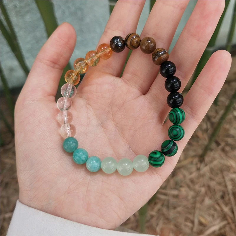 Bracciale Di Cristallo Curativo Da 8mm Con Perline Elastiche - Foto 11