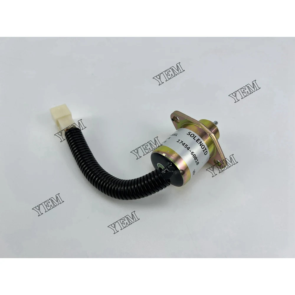 12V Solenoid Valve YK180B-12V SA-4569-T 1503ES-12A5UC5S 17454-60010 17594-60014 for Kubota D1105 Engine Part Replaces