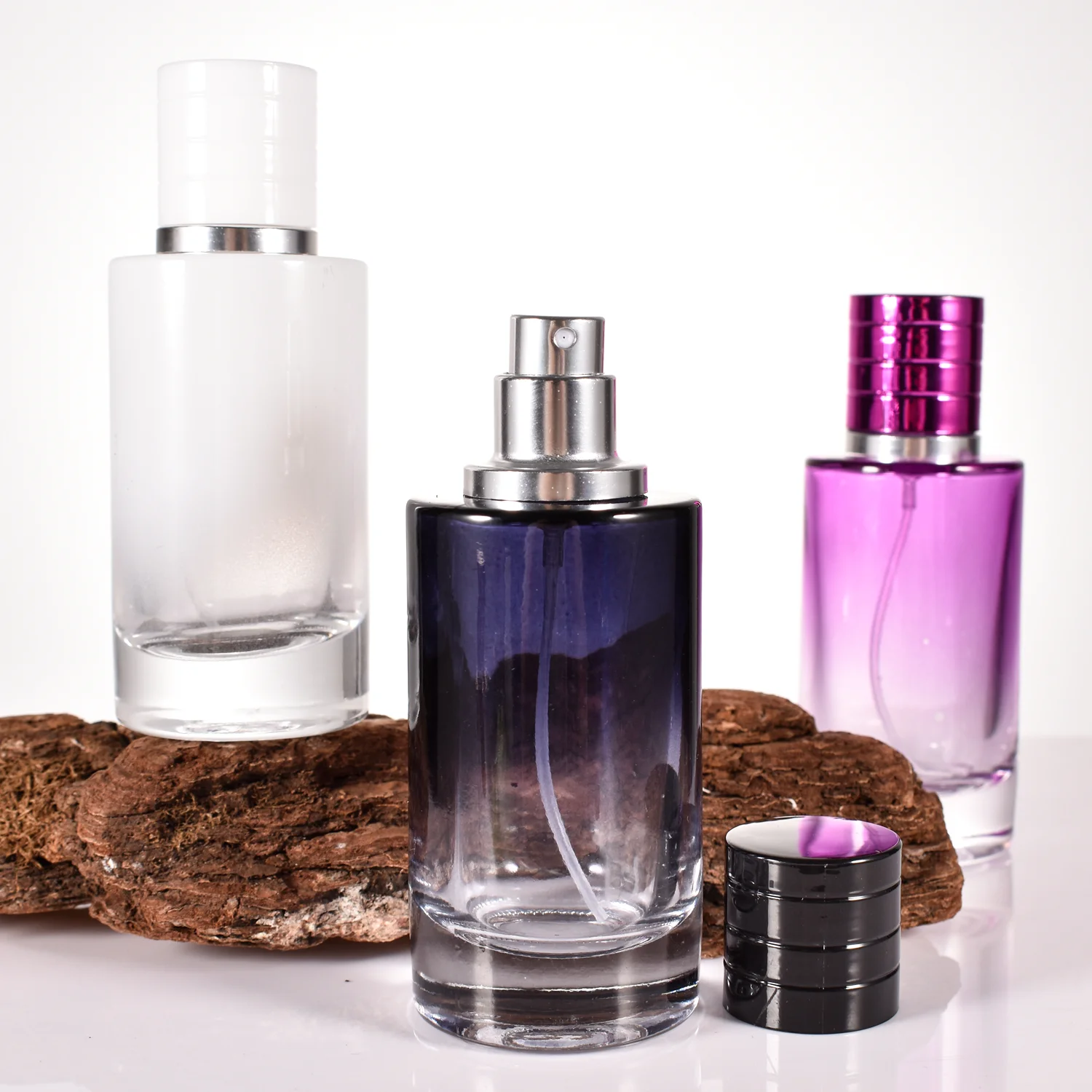 Custom Perfume Black And Purple Perfume Bottle Super Zamac Custom