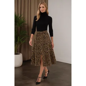 2025 New Women's Fashion High-Waisted Slimming A-Line Skirt for Ladies