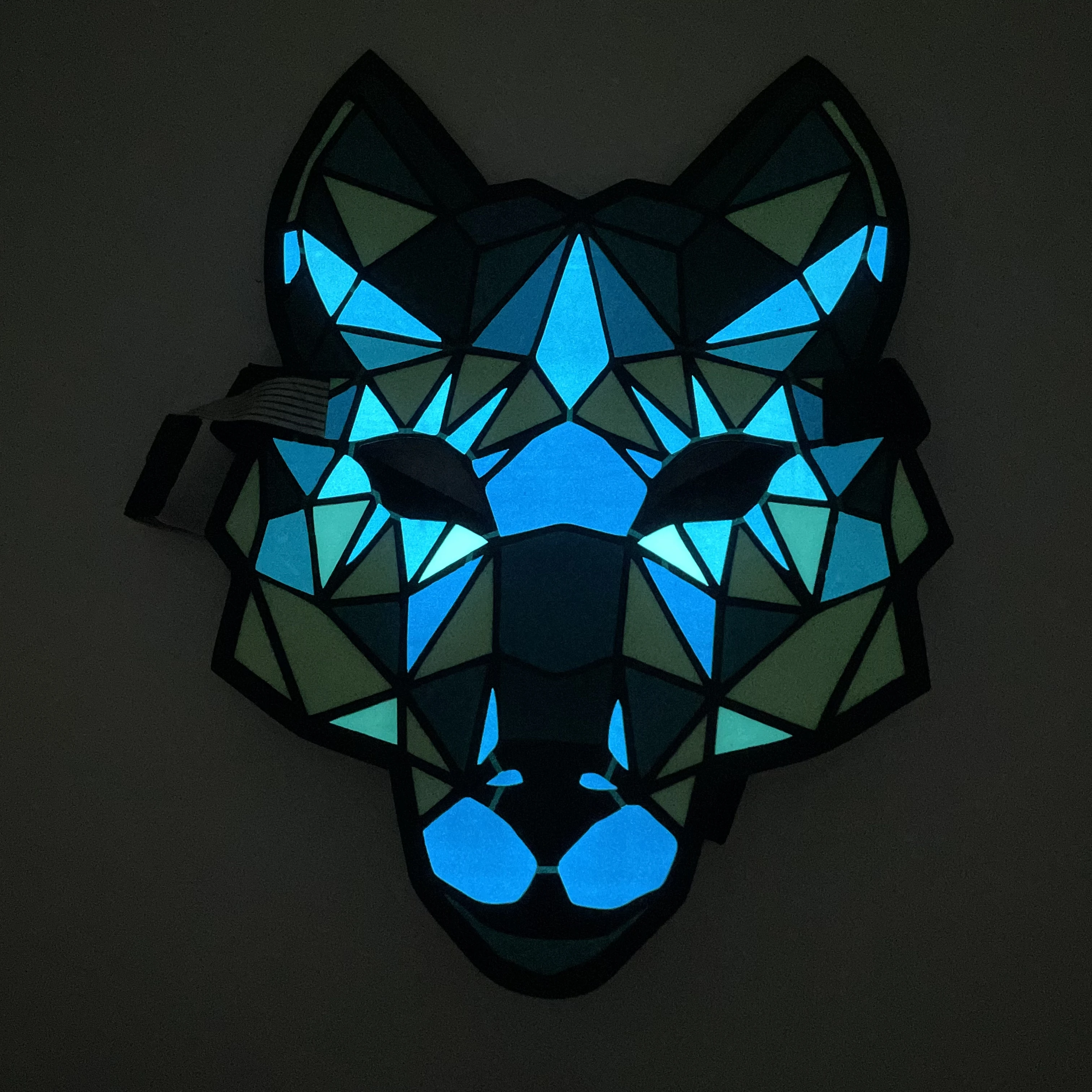 Hot Selling 3D Luminous LED Sound Activated Full Face Halloween Mask Voice Control Party Masks