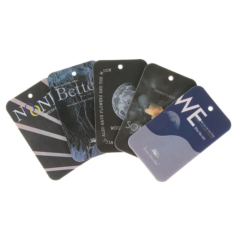 product enjoy everyday hanging perfume 2mm cotton paper car air freshener scented paper card-5