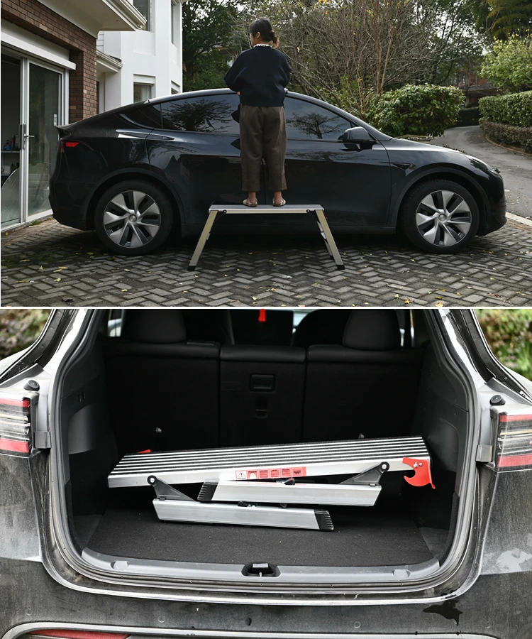 Aluminium Work Platform Step Ladder Car Wash Ladder Work Bench With