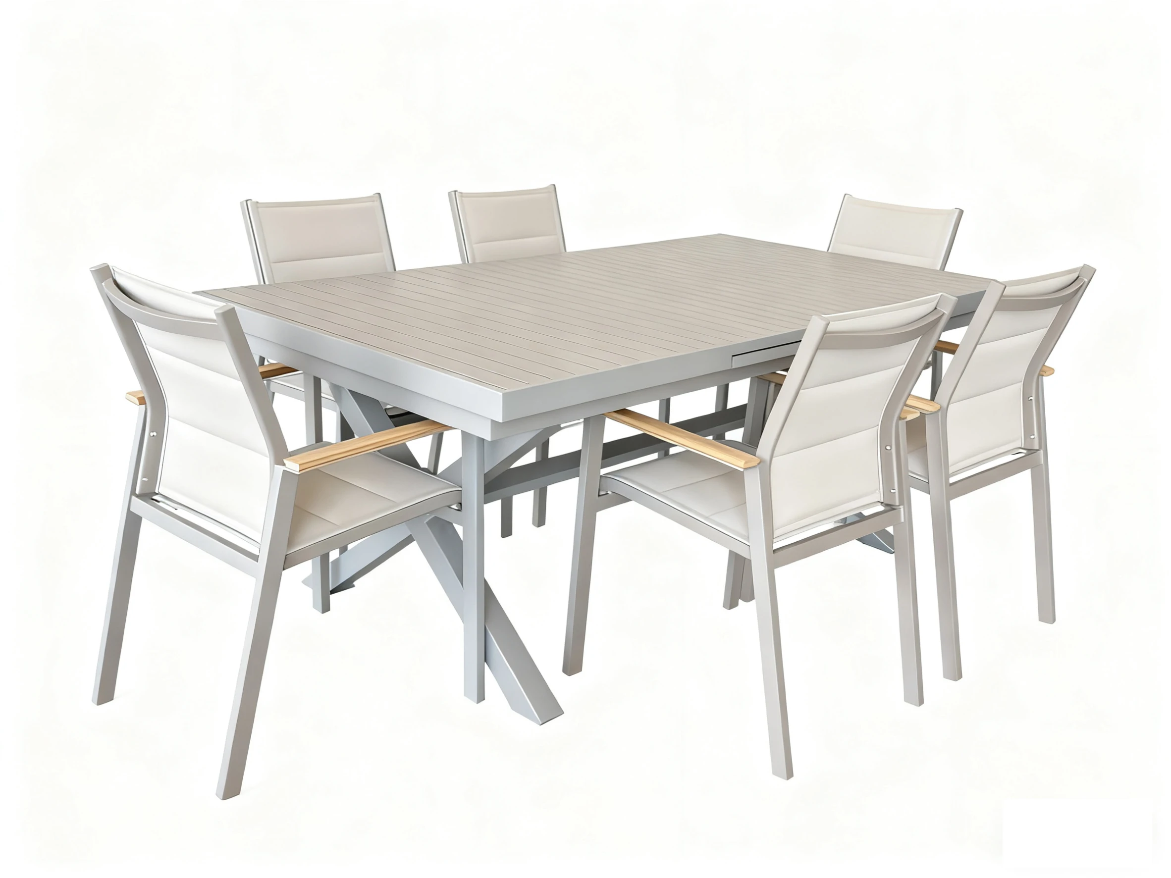 product versatile modern comfortable extending aluminum table for outdoor spaces hotels  villas-3