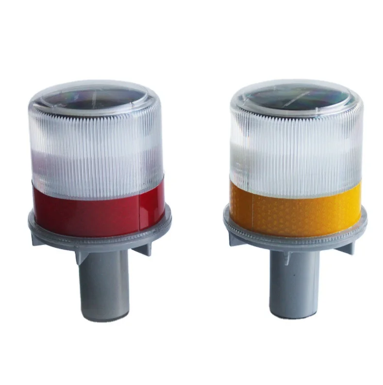 Road Safety Traffic Cones Emergency Beacon Flashing Light Solar Led