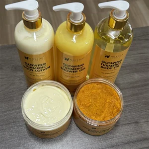 Hot Selling Black Skin Care Products Glowing Skin Products Turmeric Body Lotion Butter Scrub Oil Wash for Wholesale Low Price