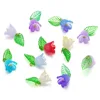 Acrylic Flower and Leaf Pendant - Style 01