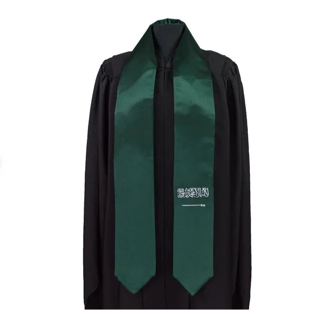 Cappe Diem Two Flag Graduation Sash Stole [USA + International] Class Of 2025 Graduation Day Unisex Seniors Academic Sash (50+ Countries) - Canada