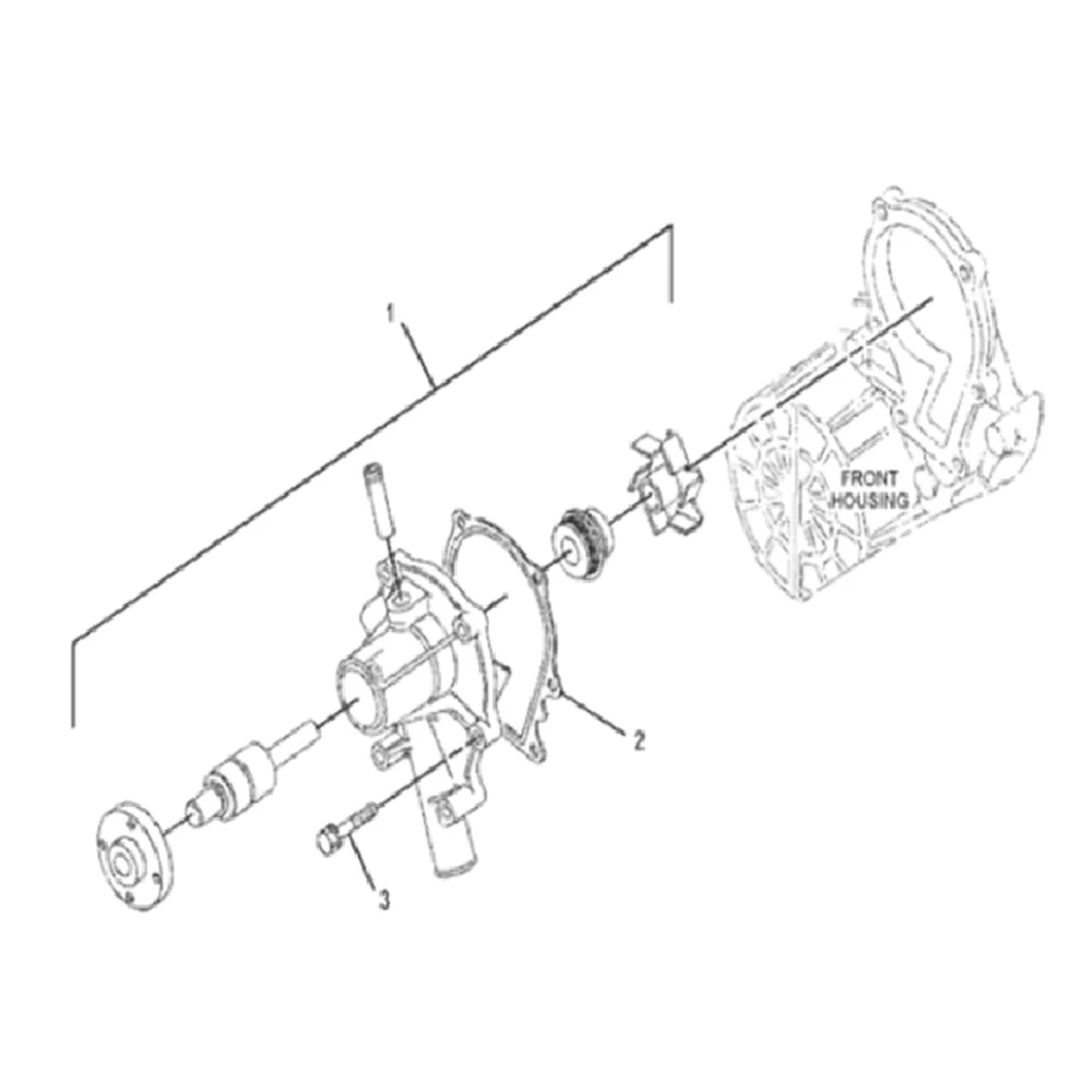 IZUMI for Caterpillar for Mini 303E 303ECR Water Pump 439-7742 Standard Size
