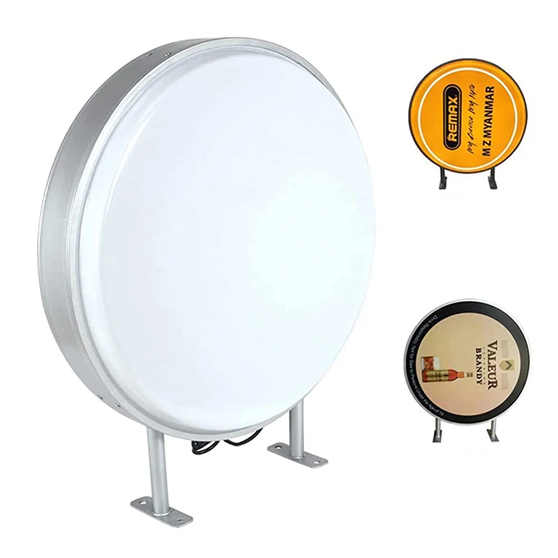 HONG SEN Sign  Factory Direct Sales Led Outdoor Rectangular  Blank Light Box Slim Round Light Box for Shop
