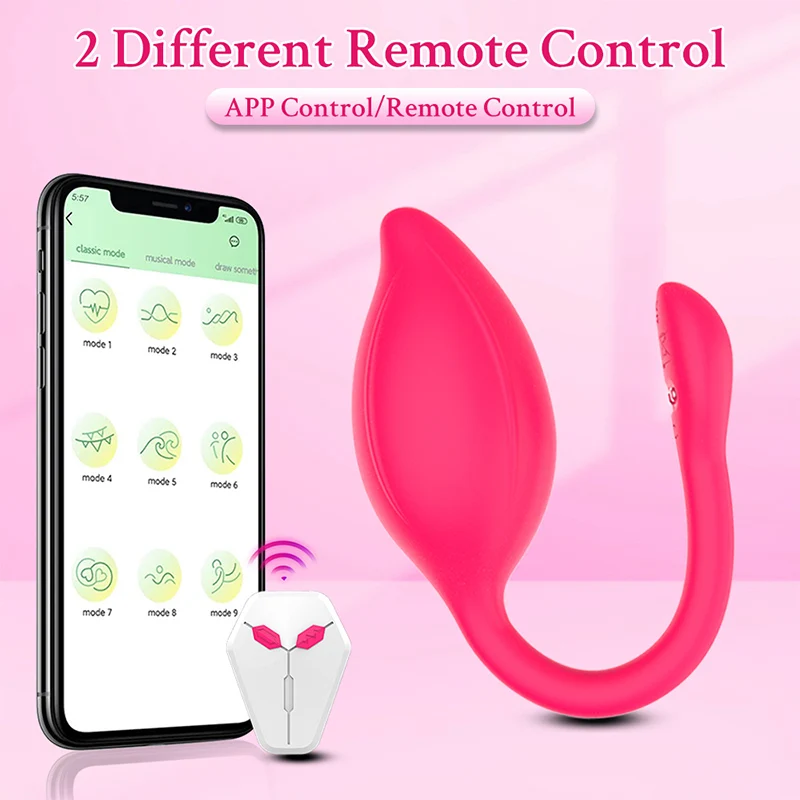 Wearable 9 Frequency Cell Phone App Remote Control Female Vibrator Jumping Egg Wireless G-spot Vibrator