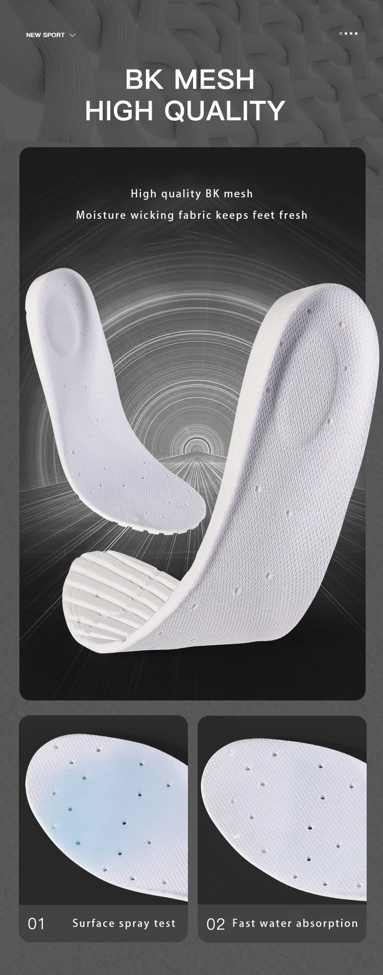 ETPU Sports Insoles Air Cushion Shock Absorbing Pads