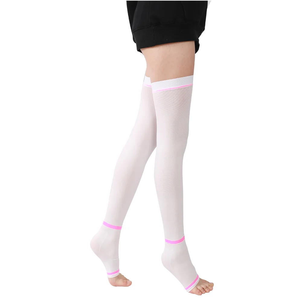 
Medical grade high quality anti skid anti embolism stockings medical compression thigh high length 15-20mmhg 