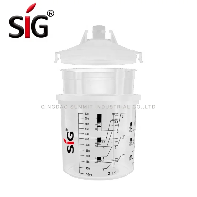 
Набор стаканов для распылителя краски на водной основе по сравнению с стаканами PPS 