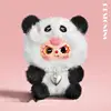 Leather face doll-giant panda-15cm