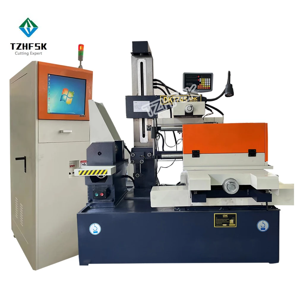 CNC Wire Cut EDM Machine  High Speed  Big Taper 30 45 Degree Multifunctional  DK7745