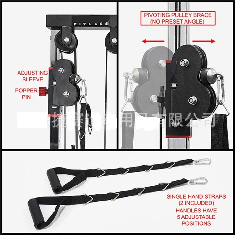 Wholesale Home Wall Mount Cable Station Dual Pulley System Multifunctional Fitness Equipment Trainer Exercise Machine Steel