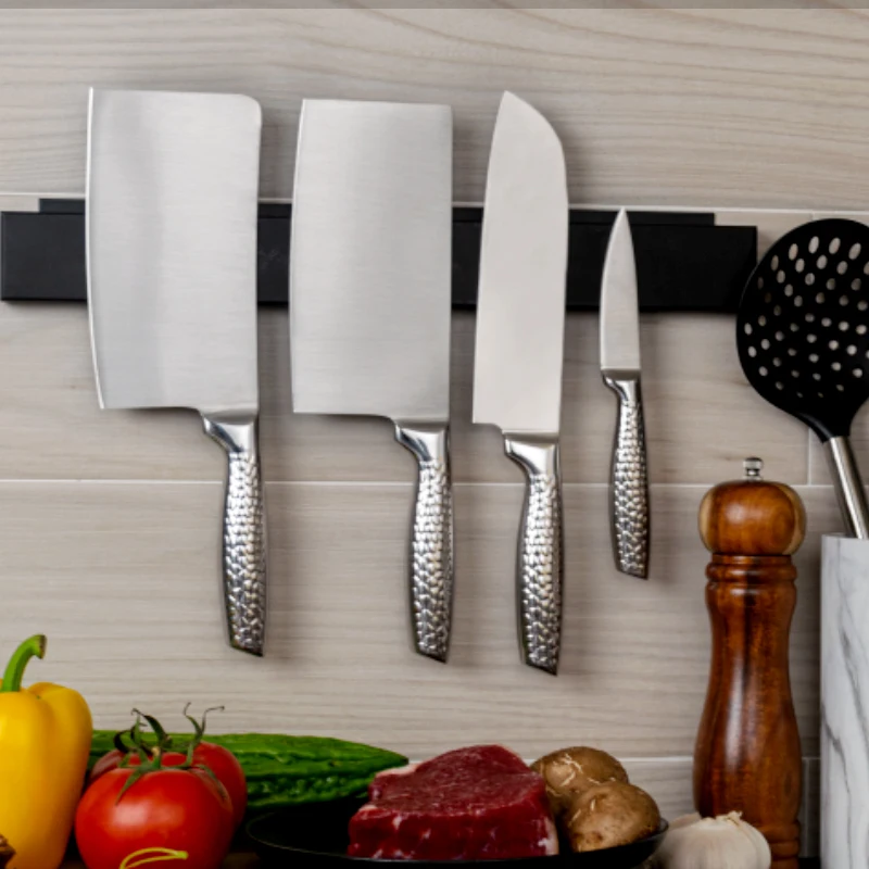 Hot Sale 4 PCS Kitchen Cooking Meat Cutting Chef Knives S/S 430 Handle Stainless Steel Kitchen Knife Set