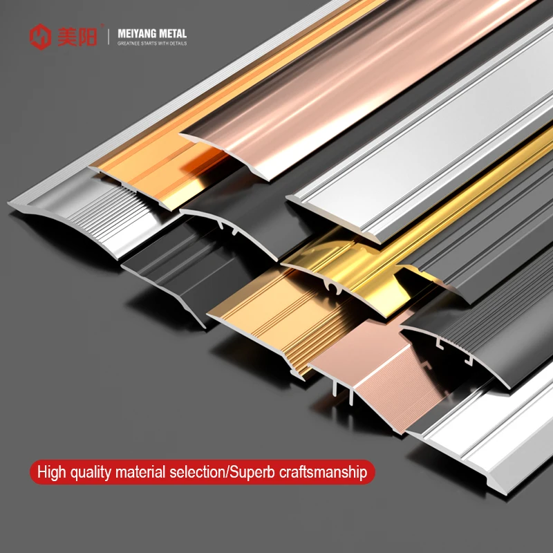 Hot Sell Transition Wall Edge Profile Tile Trim Aluminum Alloy Edge Trim skirting board flooring tile trim