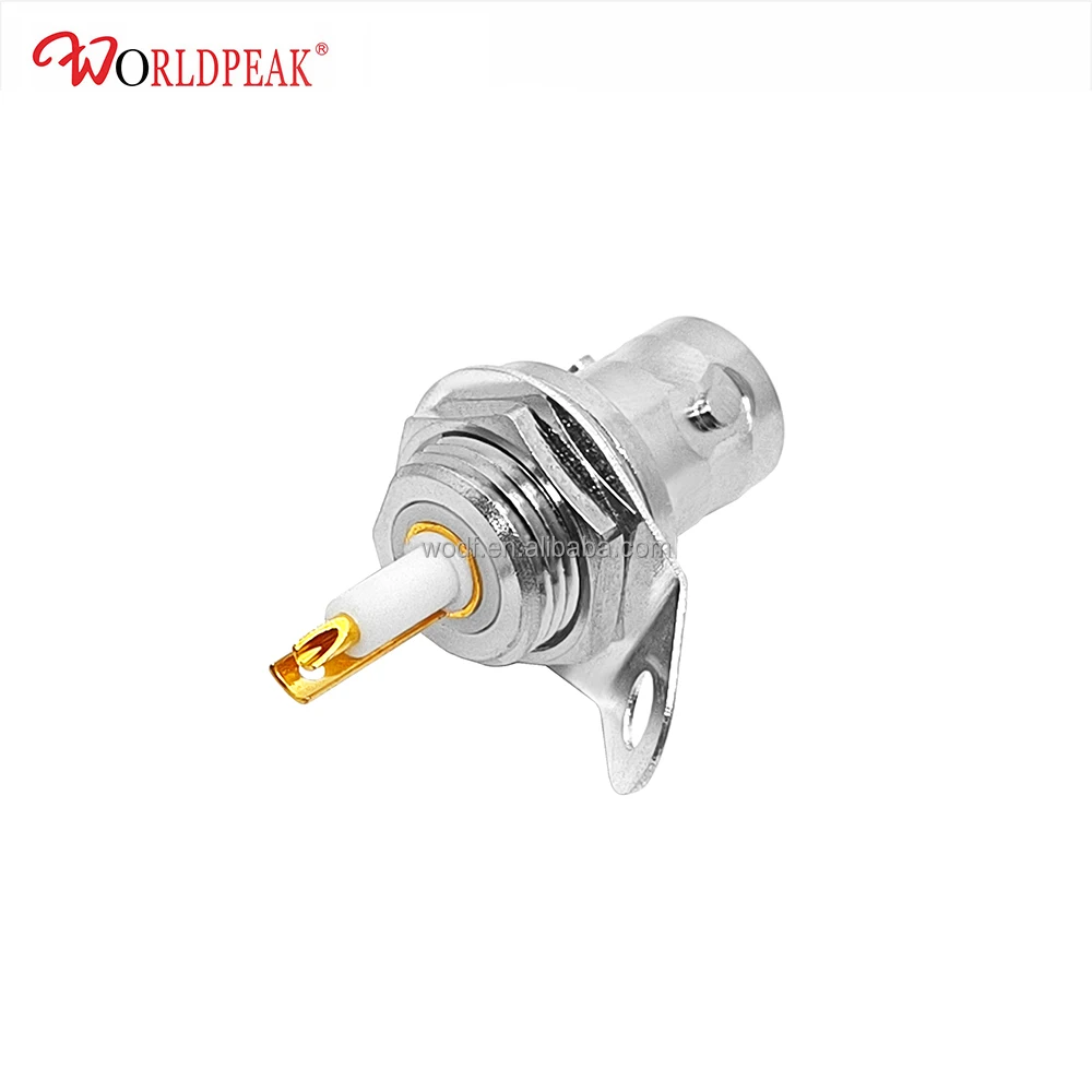 3-Lug Female Twinaxial/ Triaxial Bulkhead Jack TRB Female Jack Solder ...
