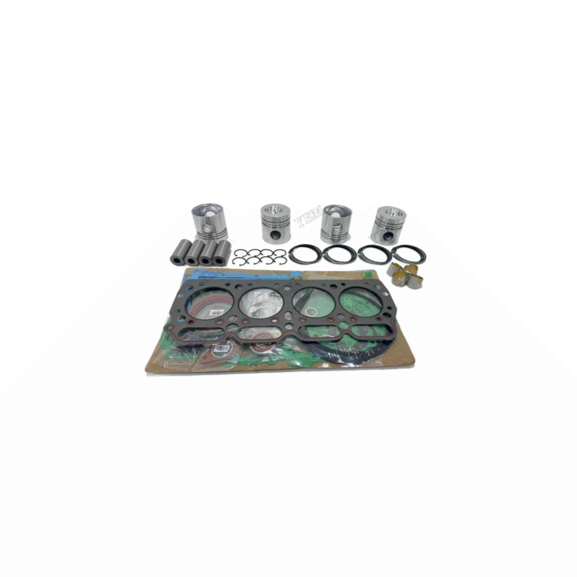 For Komatsu 4D105 Rebuild Kit With Piston Ring Cylinder Gaskets Piston Standard Size Engine Parts