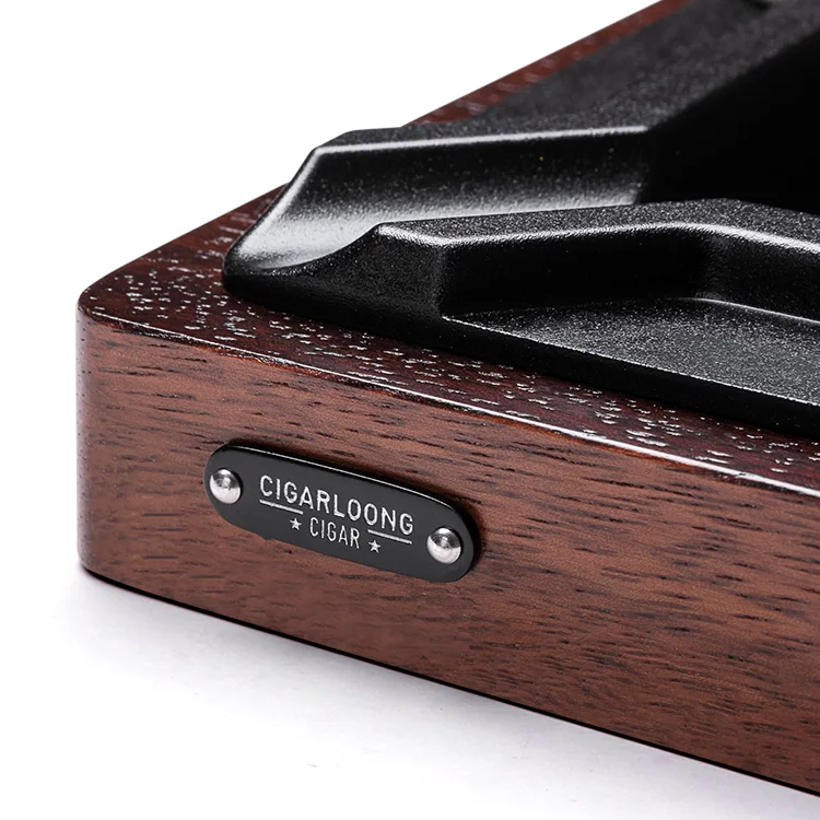 Китайский и европейский дизайн CIGARLOONG подходит для домашних офисных пепельницы сигар металлический пепельница большого калибра с 4 слотами