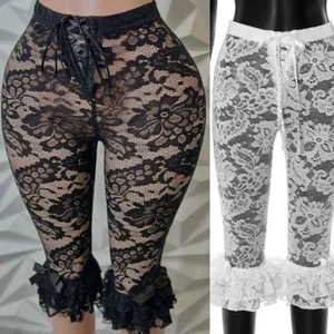 Viviblook D25PT034 Hot Selling 2026 Summer New Women Sexy Spicy Girl Lace Lace Casual Pants
