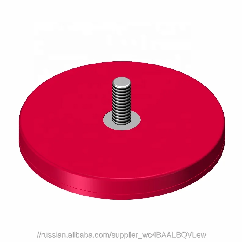 Amazon Горячая продажа сильные Холдинг Неодимовые Магнитные основания красочные резиновые покрытые магниты горшок