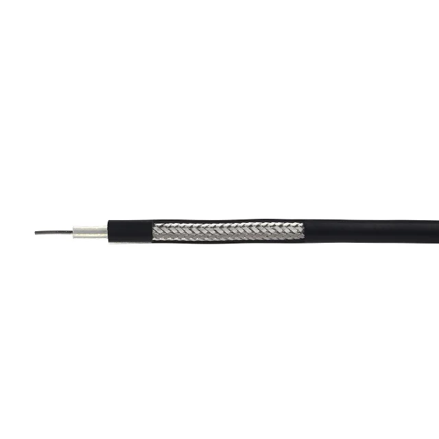 Cable coaxial RG223 conductor de cobre plateado para sistema de comunicación