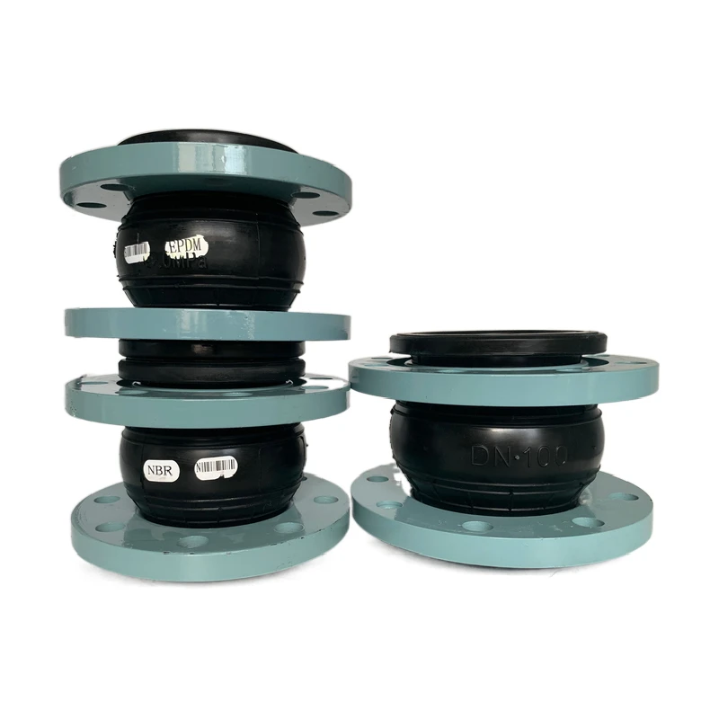 Custom Flexible Bellow Flange Expansion Rubber Coupling Joint with Single Sphere Flanged Rubber Expansion Joints