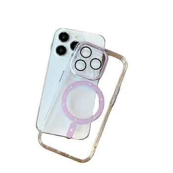 Transparent magnetic for iPhone 15 Pro Max