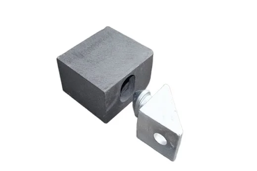 Shipping Container ISO Tie Down Twist Lock - Storage Container Side Twist  Lock Anchors Gray