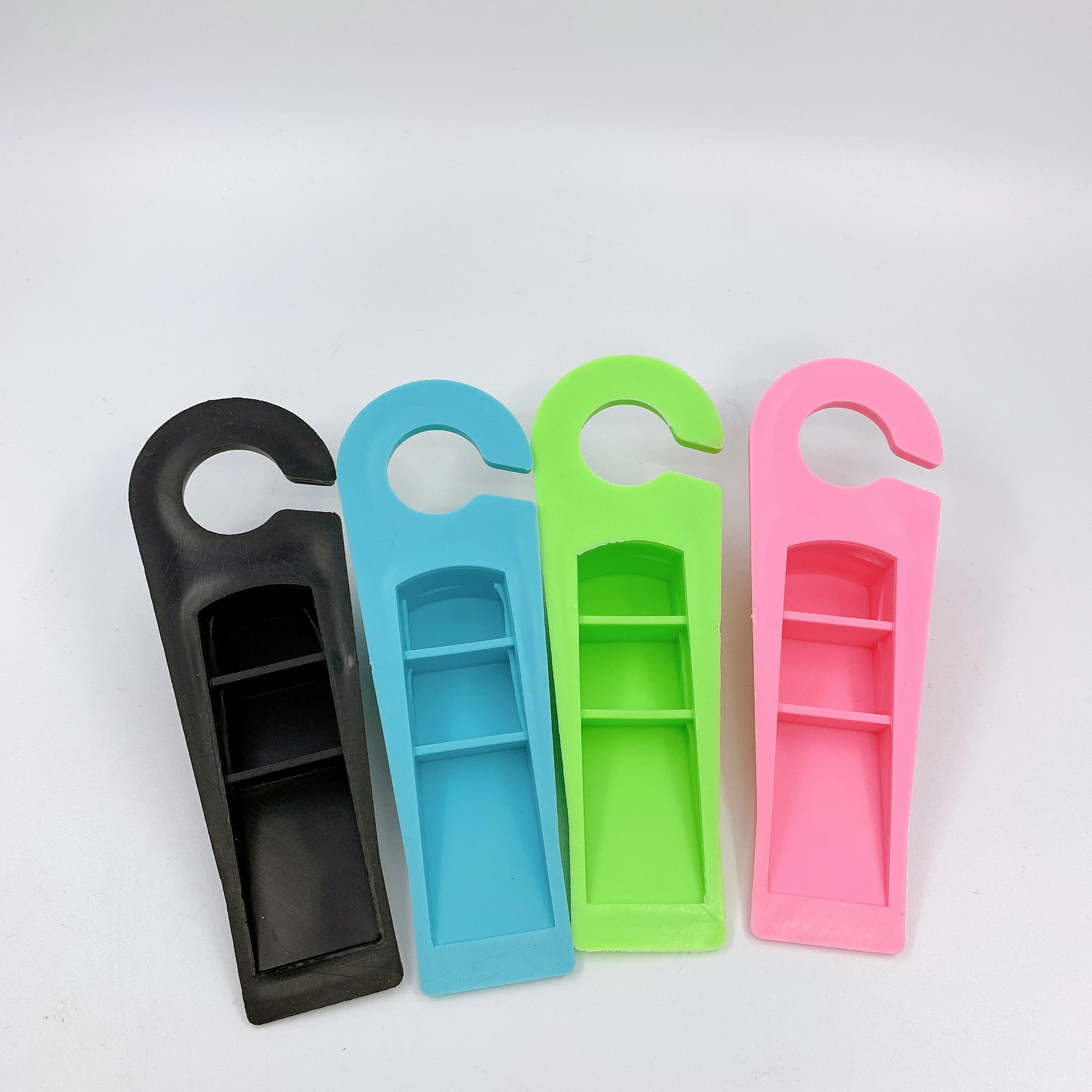 Экологически безопасная цветная резиновая дверная пробка, детская резиновая дверная пробка с крючком