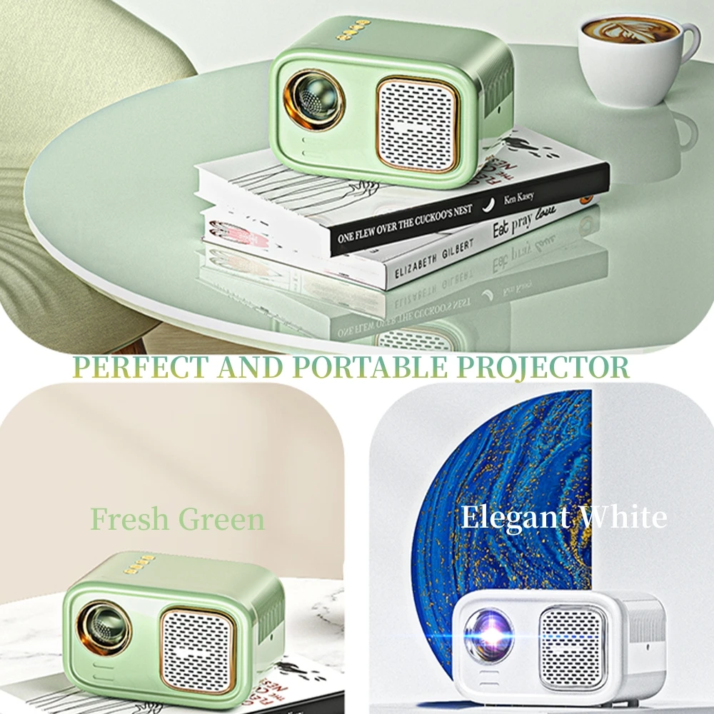 EHOMM K1 2023 New LED LCD Technology High Lumens 720p Projector New Trend Portable Mini Android Home Projector